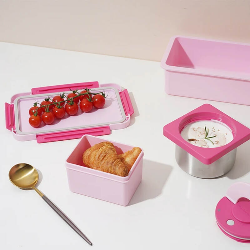 Hộp giữ nhiệt LocknLock Yummy Lunch Box 1450ml - 3 Màu (xanh, hồng, vàng) - LHC8044 image number null